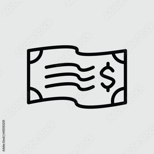 Dollar money icon vector image