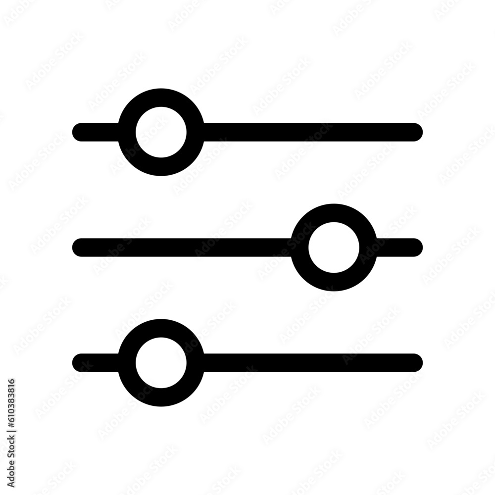 Control Adjustment Tuning Panel Isolated Vector Icon Illustration Control Adjustment Tuning Panel Isolated Vector Icon Illustration