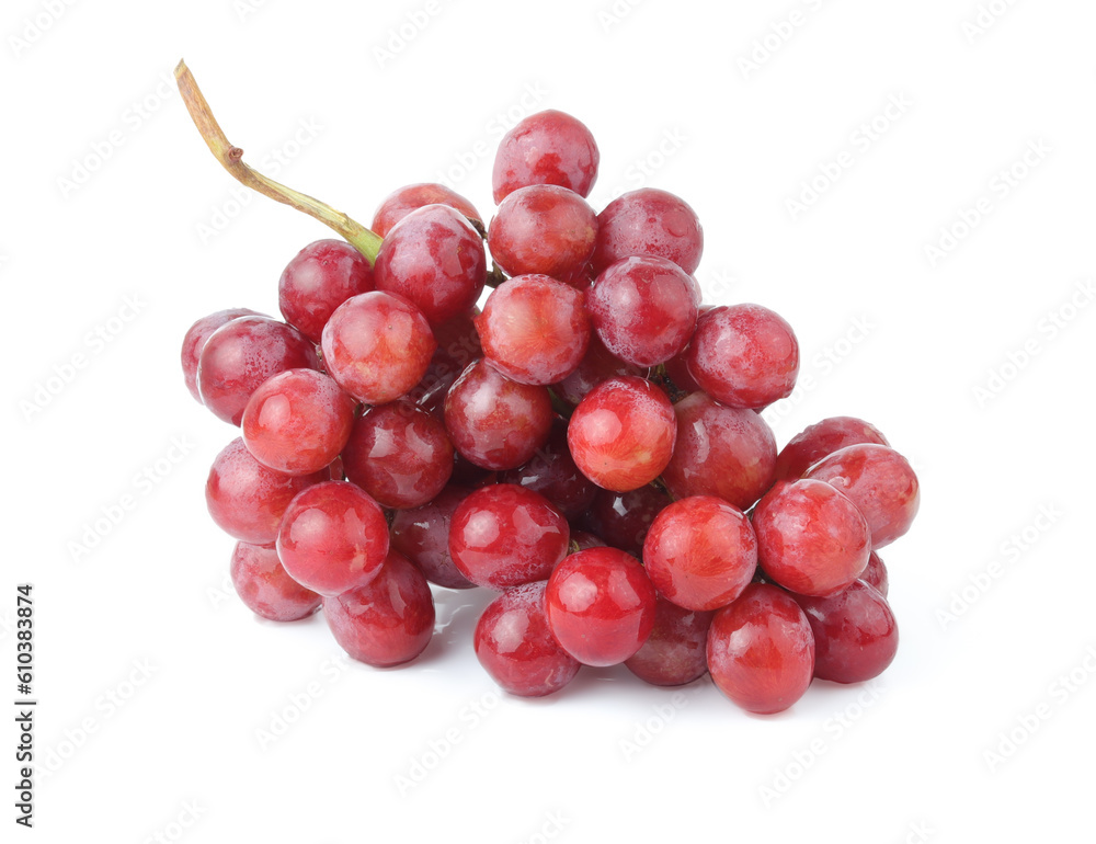 Red grape isolated on white background With clipping path. Red grape isolated on white background With clipping path.