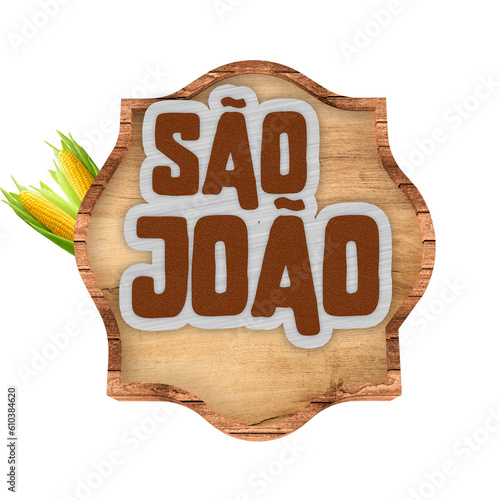 3d stamp for compositing sao joao brazil photo