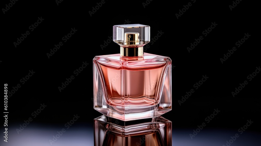 Pink perfume bottle by Generative AI Pink perfume bottle by Generative AI