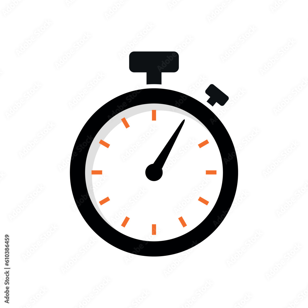 Trendy Simple Stopwatch Icon Vector Illustration Template Trendy Simple Stopwatch Icon Vector Illustration Template