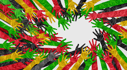 June 19 Freedom Day Holiday and Juneteenth Liberty Day as a celebration or June Teenth commemorating the end of slavery as a Social justice concept or Emancipation and equal rights awareness.