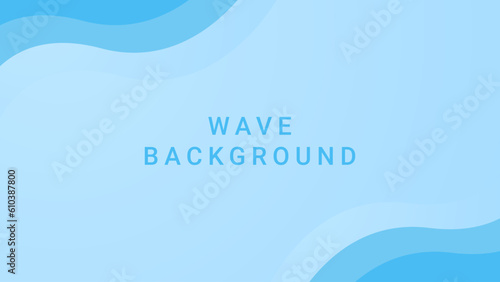 Colorful abstarct background with wave. Blue pastel vector background