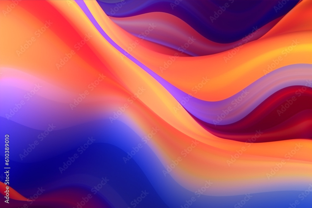 Abstract colorful wave background, generative ai Abstract colorful wave background, generative ai