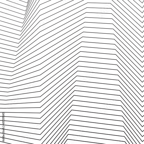 Abstract background with deformation lines. Texture with distorted waves. Vector illustration with 3d effect.