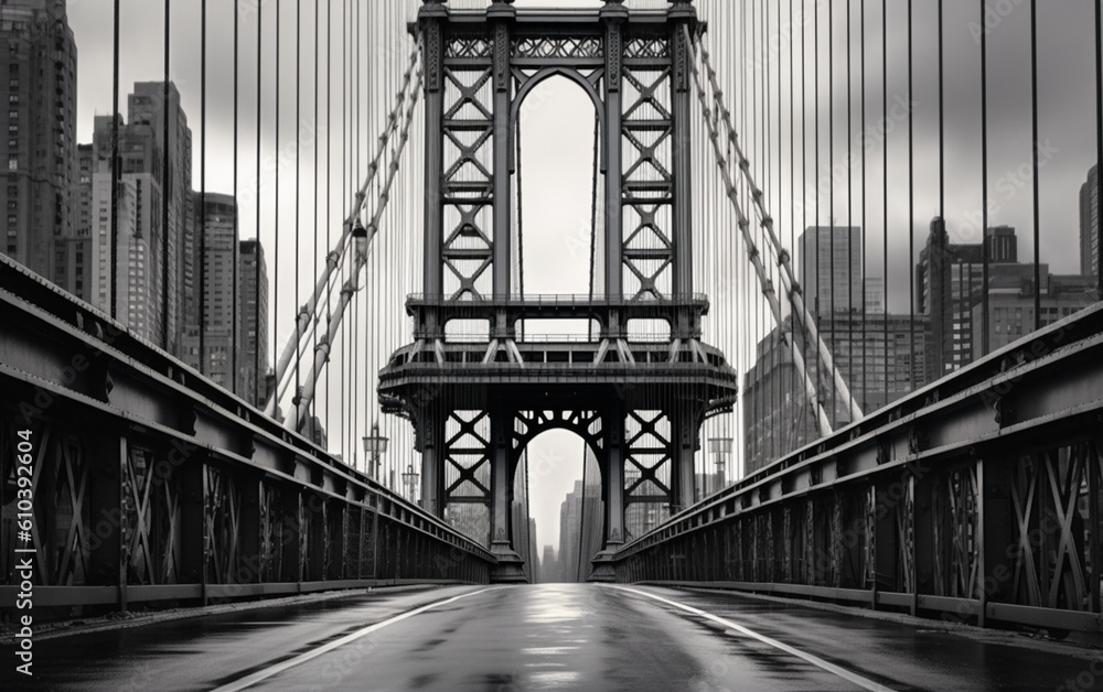 Fototapeta premium city bridge in NYC