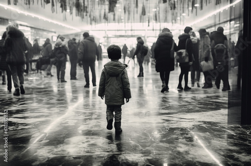 Lone Child in the crowd