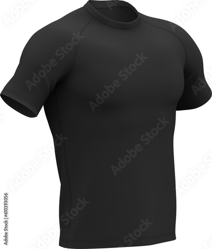 T-Shirt Compression Isolated 3D Rendering