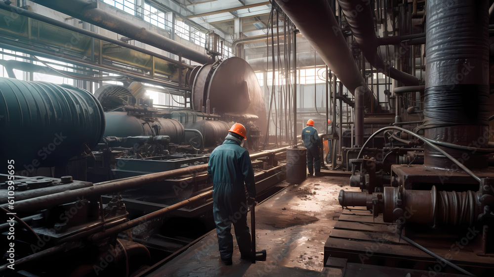 Refinery industry engineer are working and discussing at front oil and gas industrial factory,Oil refinery plant for industry Refinery industry engineer are working and discussing at front oil and gas industrial factory,Oil refinery plant for industry