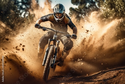 A thrilling adventure awaits as the dirt bike races through the jungle