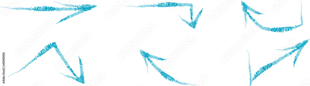 Obraz premium long gray arrows, arrow icons