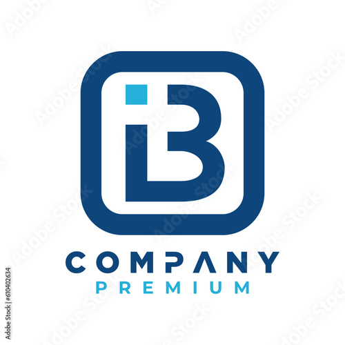 real estate logo hotel premium b building