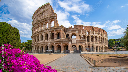 Colosseum, Rome, Italy  June 6, 2023 - A view of the colosseum in Rome, Italy