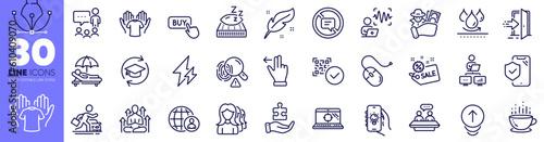 Sunbed, Car rental and Sale line icons pack. Waterproof, Fraud, Phone insurance web icon. Voice wave, Hold t-shirt, Entrance pictogram. Computer mouse, Seo laptop, Work home. Swipe up. Vector