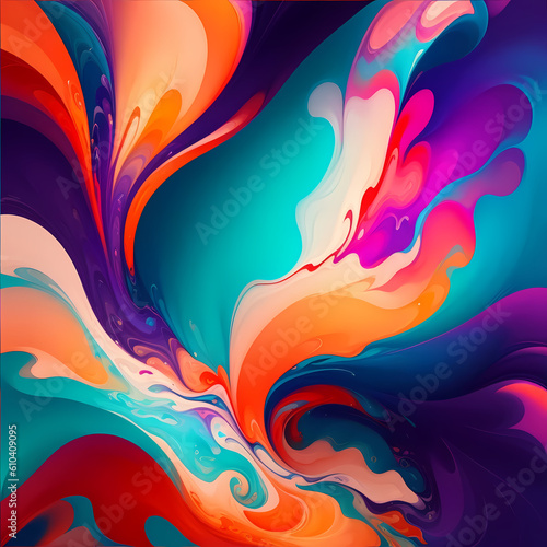 abstract colorful wave 