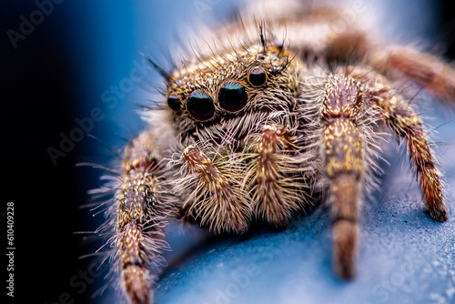 Jumping Spider Portrait. Parker, Colorado USA
