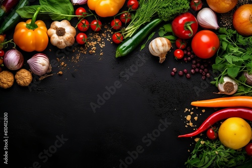 vegetables on a wooden table