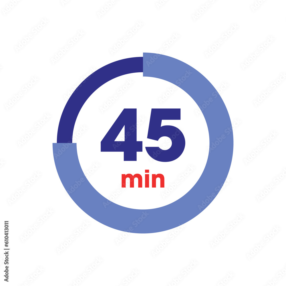 Clock Counting Down to Minutes Vector Template Clock Counting Down to Minutes Vector Template