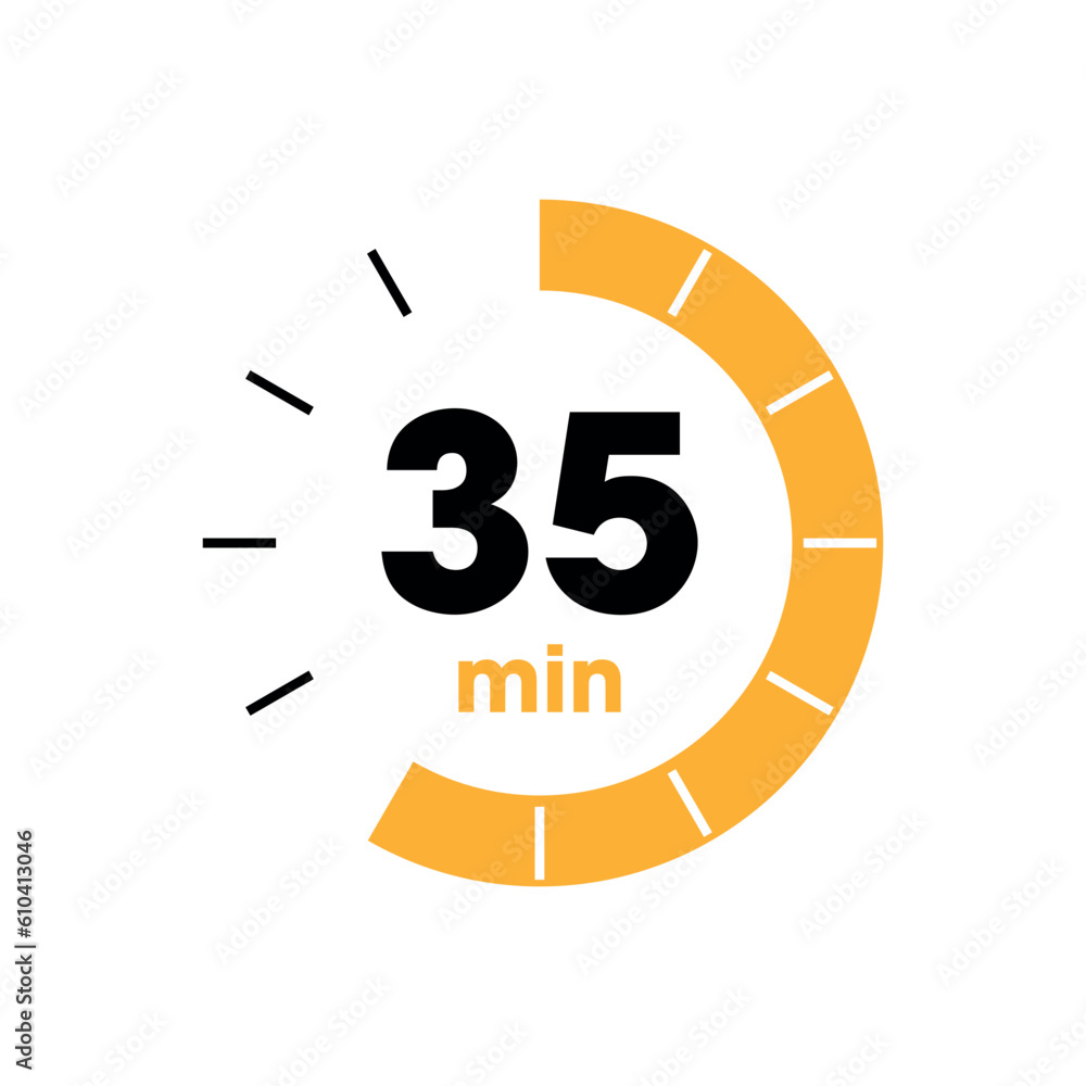 Clock Counting Down to Minutes Vector Template Clock Counting Down to Minutes Vector Template