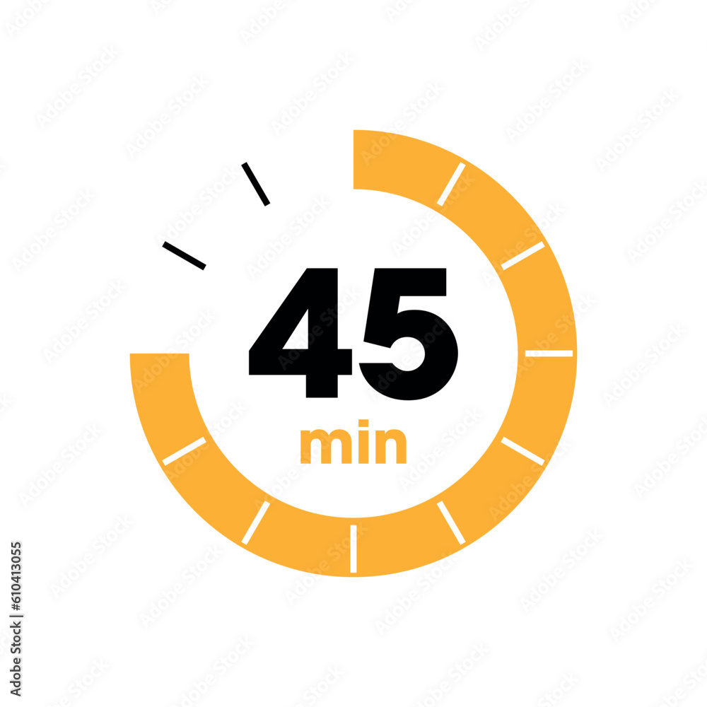 Clock Counting Down to Minutes Vector Template Clock Counting Down to Minutes Vector Template