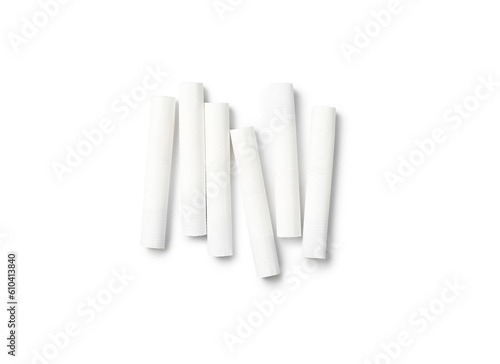 Sticks for electronic cigar isolated on white background