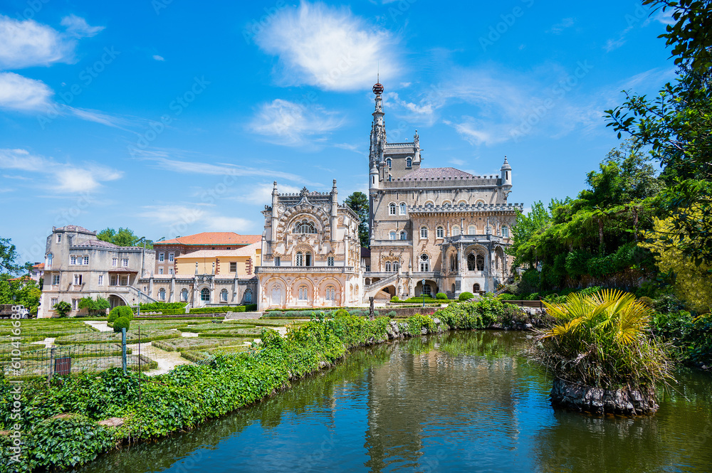 Palace of the National Forest of Buçaco in Portugal