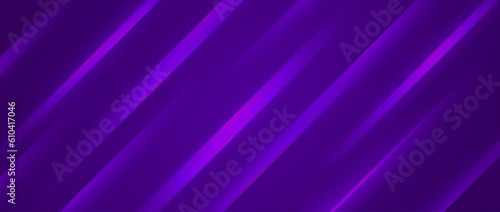 Abstract dark purple background with diagonal lines. Violet texture with smooth gradient stripes. Modern template for banner, presentation, flyer, poster, brochure, magazine. Vector backdrop