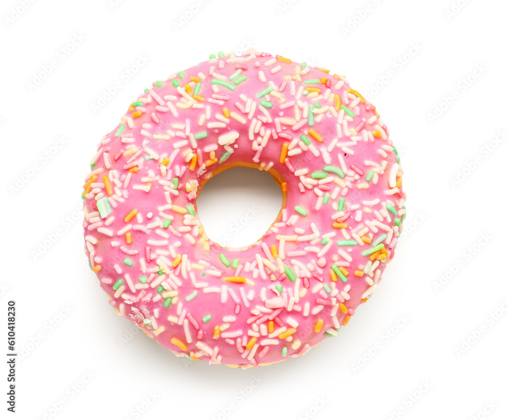 Sweet donut on white background Sweet donut on white background
