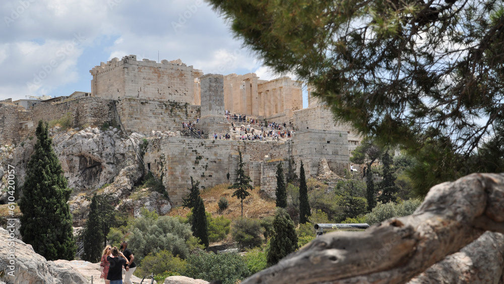 Acrópolis de Atenas - obrazy, fototapety, plakaty 