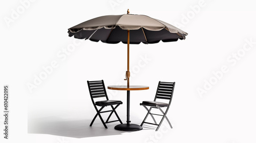 chairs and umbrella