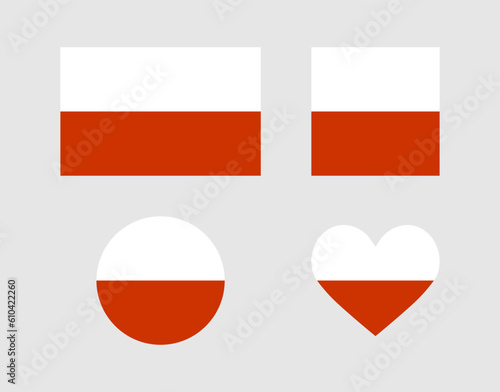 Free Download poland set of flags with geometric shapes. Vector illustration. - GFXLoad
