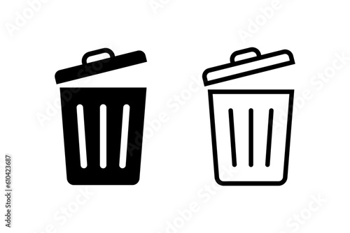 Bin icon set