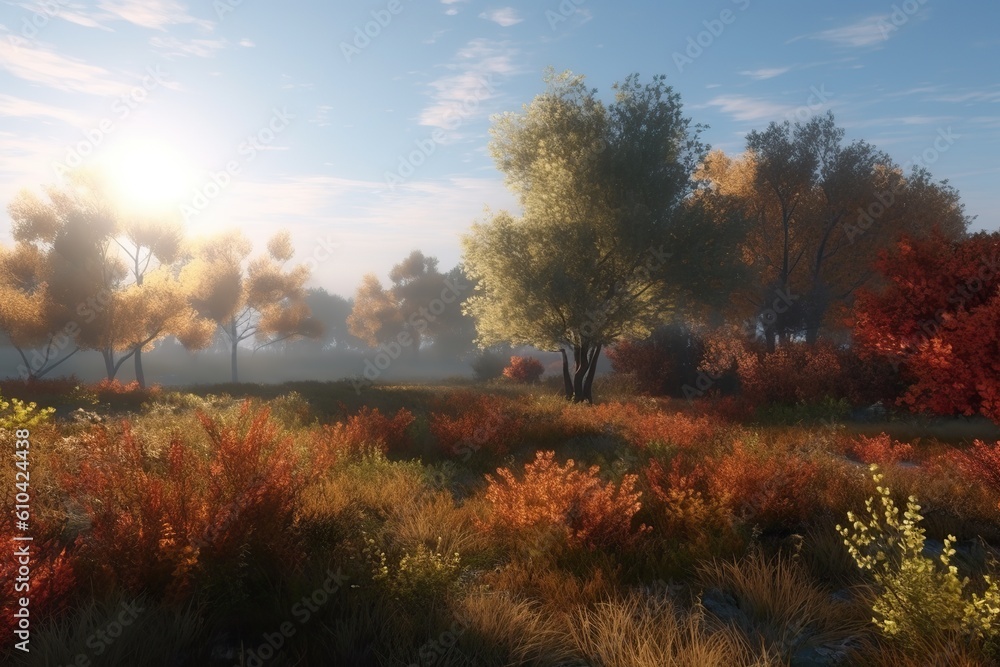 autumn Cooler temperatures in the morning and evening , generative artificial intelligence
autumn Cooler temperatures in the morning and evening , generative artificial intelligence