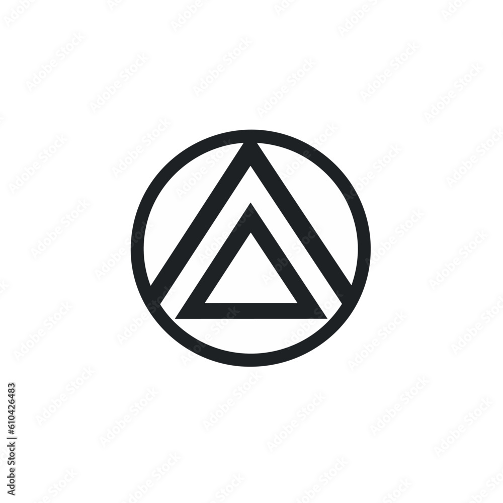 Logo icon in minimalism on white background Logo icon in minimalism on white background