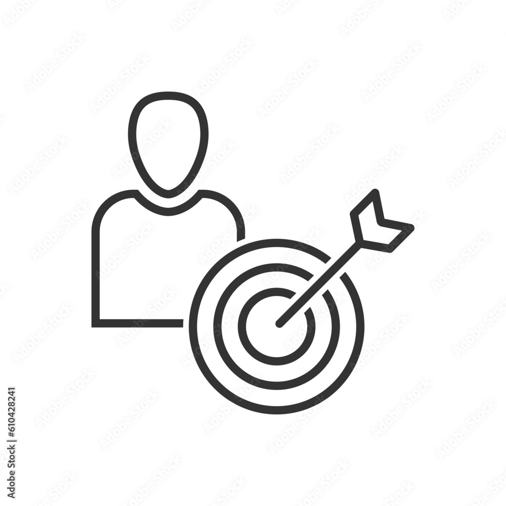 customer target icon sign symbol customer target icon sign symbol