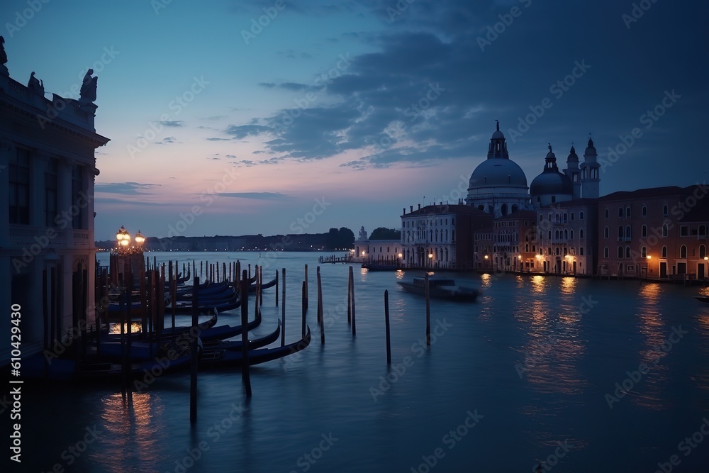 Venice Italy romantic holiday destination, generative artificial intelligence
