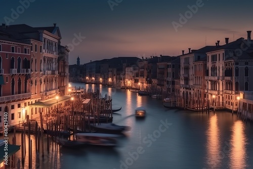 Venice Italy romantic holiday destination, generative artificial intelligence  © Tor Gilje