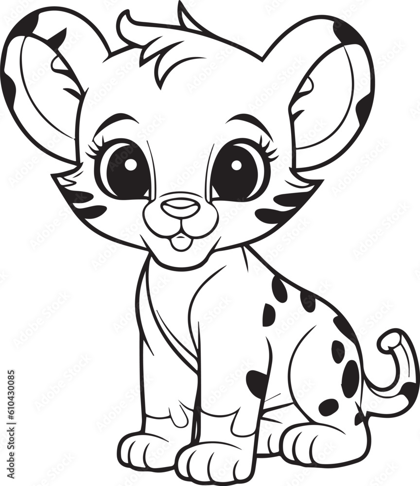 A Cat , colouring book for kids, vector illustration A Cat , colouring book for kids, vector illustration