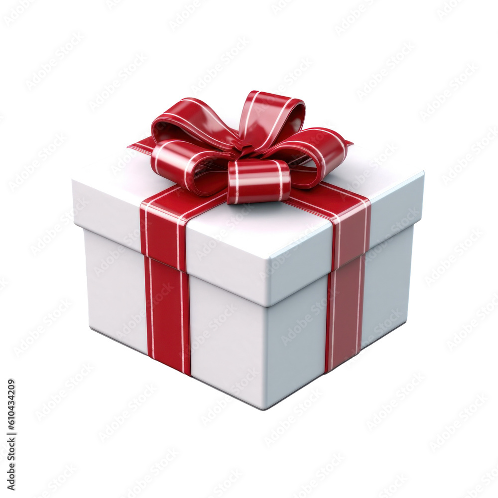 Gift box isolated. Illustration AI Generative. Gift box isolated. Illustration AI Generative.