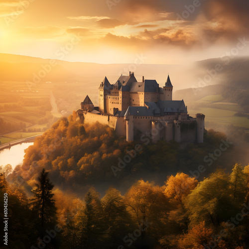 Vianden_Castle_on_sunset