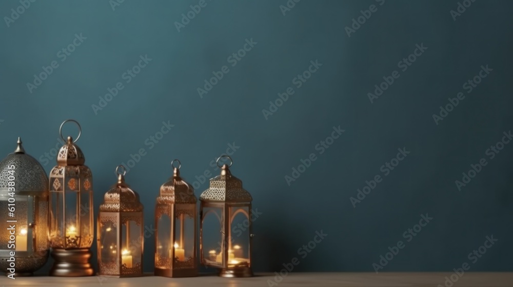 Islamic holiday background. Illustration AI Generative Islamic holiday background. Illustration AI Generative