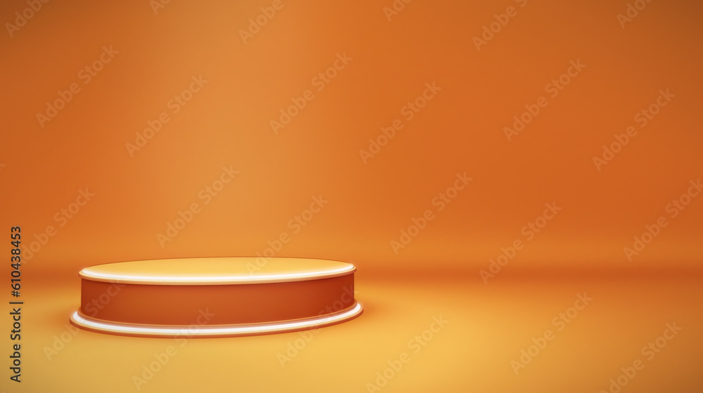 Minimal podium 3D graphics, background. Vibrant and colorful template backdrop, ideal for new products, gadgets or even toys. A rendering with copy space for text Minimal podium 3D graphics, background. Vibrant and colorful template backdrop, ideal for new products, gadgets or even toys. A rendering with copy space for text