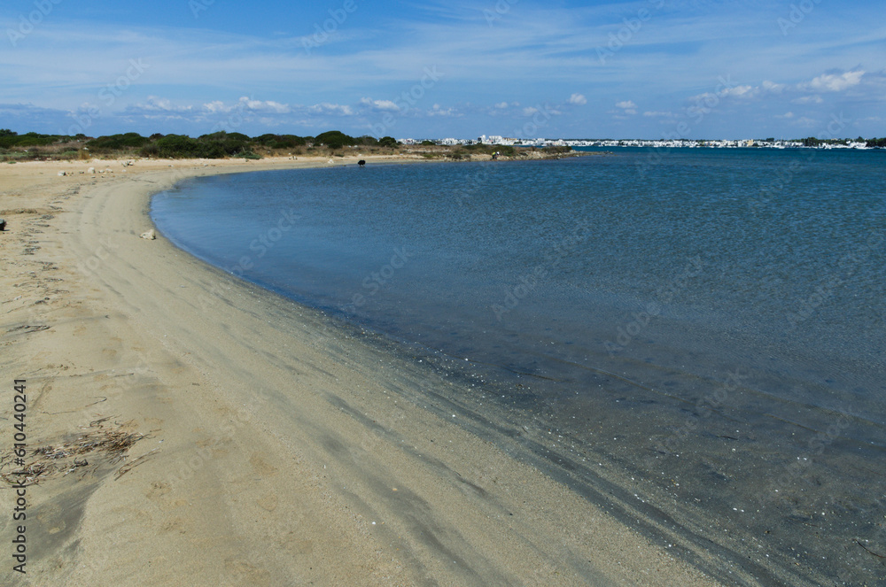 Sandy beach -  Porto Cesareo lagoon, Salento, Italy