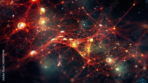 Digital Network of Connectivity. Generative AI