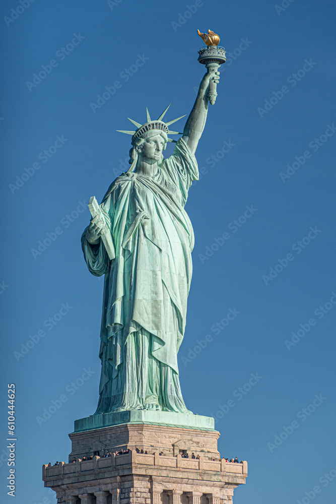 Fototapeta premium The Statue of Liberty and its basement in New York