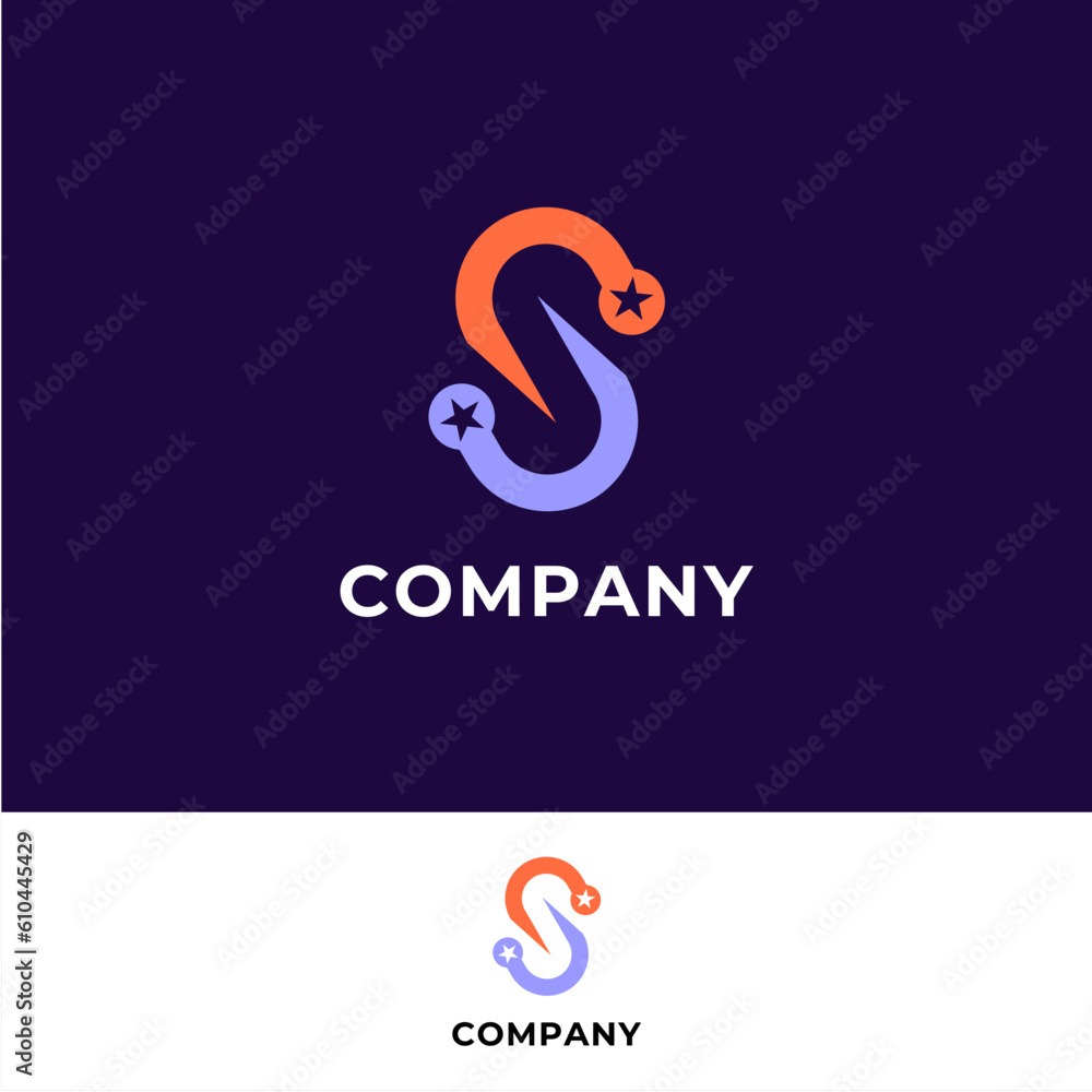 Letter abstract s typography technology connection links logo design Letter abstract s typography technology connection links logo design