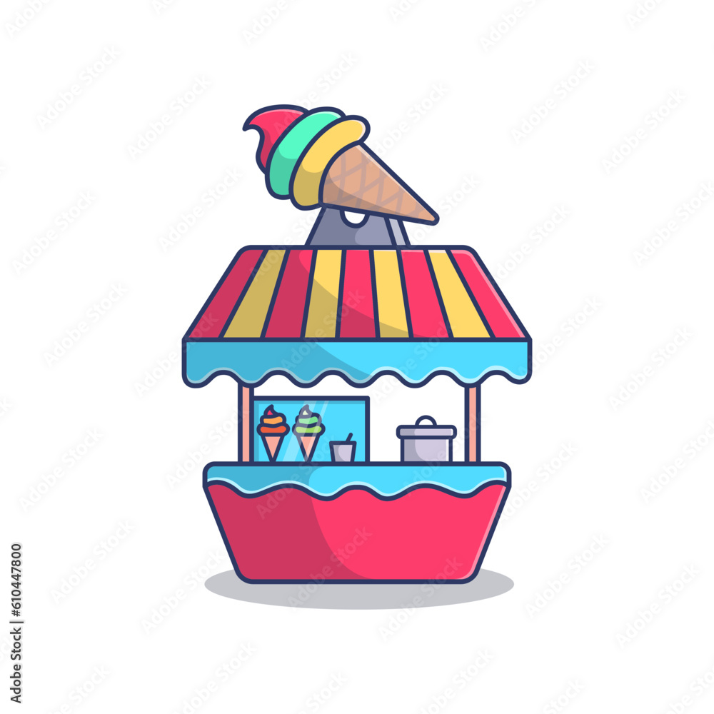 food stand logo design inspiration Stock Vector | Adobe Stock