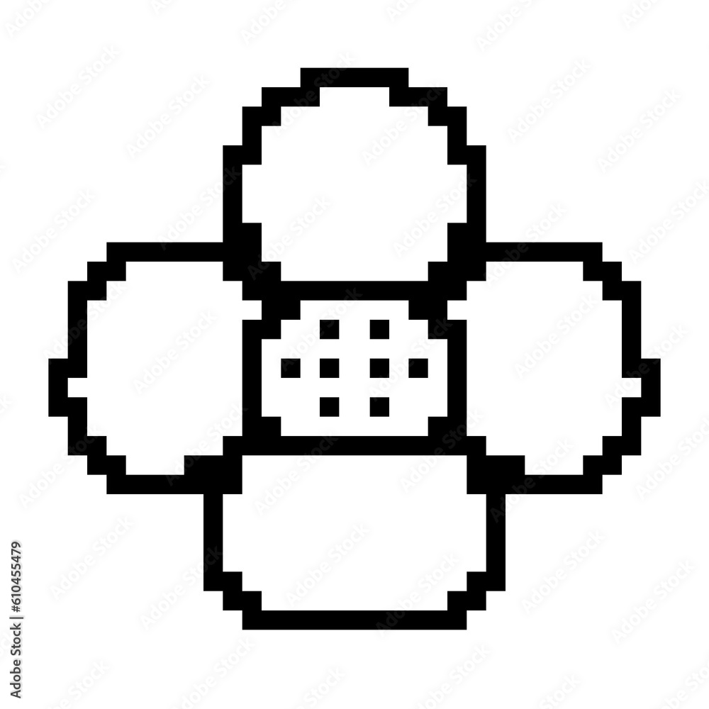 Isolated flower outline Isolated flower outline