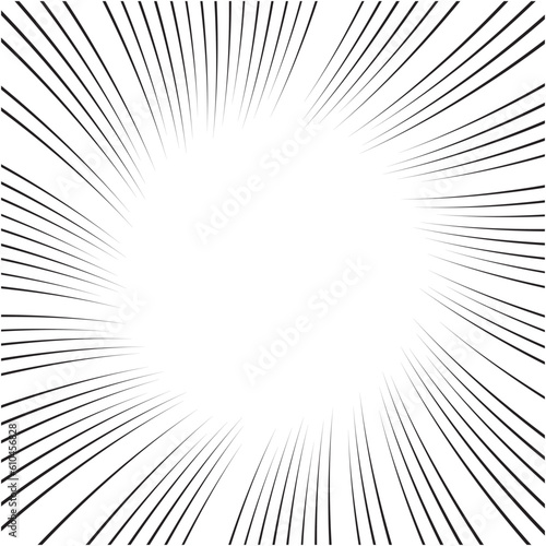 コミックをイメージした集中線